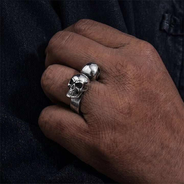 FREE Today: Stainless Steel Mooth Punk Rock Biker Men Cycle Skull Ring - image 9