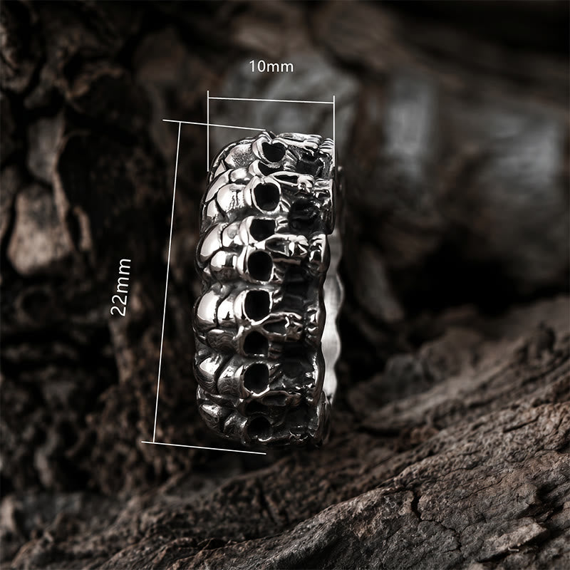 FREE Today: Stainless Steel Mooth Punk Rock Biker Men Cycle Skull Ring - image 7