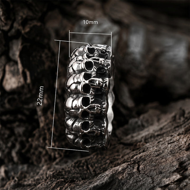 FREE Today: Stainless Steel Mooth Punk Rock Biker Men Cycle Skull Ring - image 7