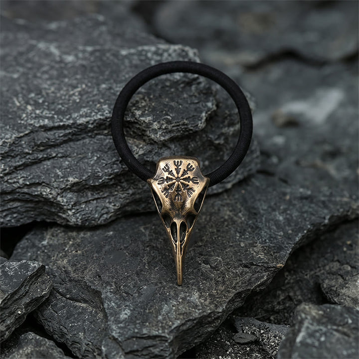 FREE Today: Vegvisir Rune Viking Raven Skull Hair Tie - image 9