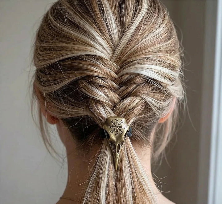 FREE Today: Vegvisir Rune Viking Raven Skull Hair Tie - image 6