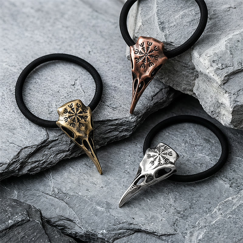 FREE Today: Vegvisir Rune Viking Raven Skull Hair Tie - image 18