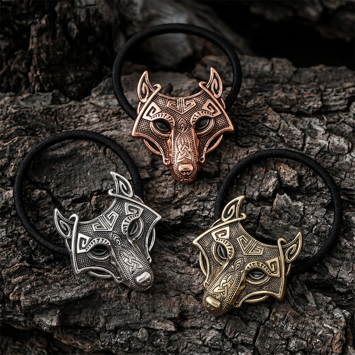FREE Today: Viking Fenrir Wolf Head Hair Tie - image 0