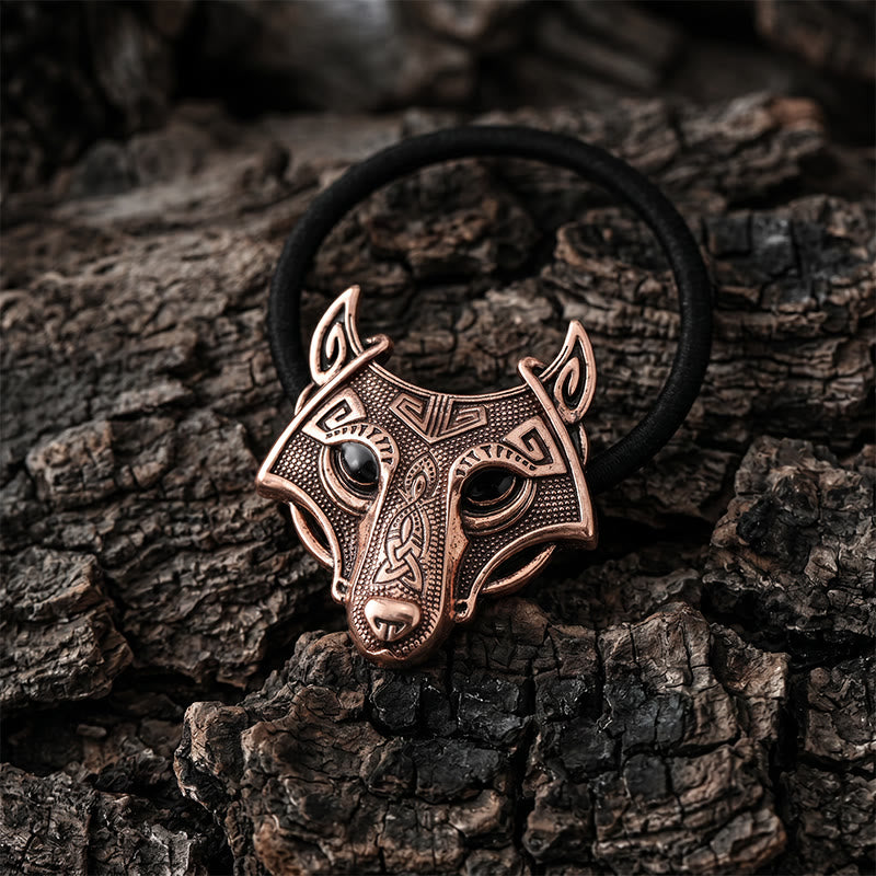FREE Today: Viking Fenrir Wolf Head Hair Tie - Copper Color - image 6