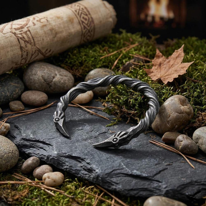 FREE Today: Viking Raven Norse Cuff Wristband Men Bracelet - image 5