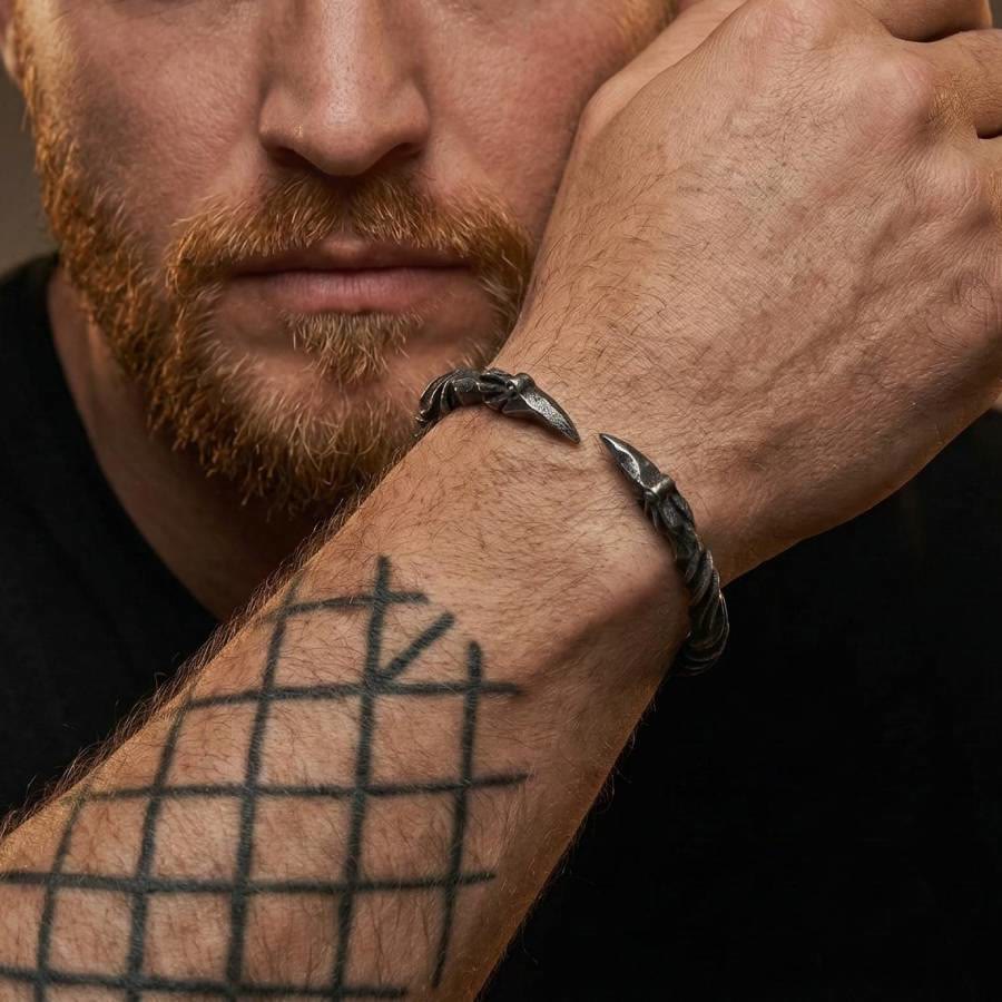 FREE Today: Viking Raven Norse Cuff Wristband Men Bracelet - image 3