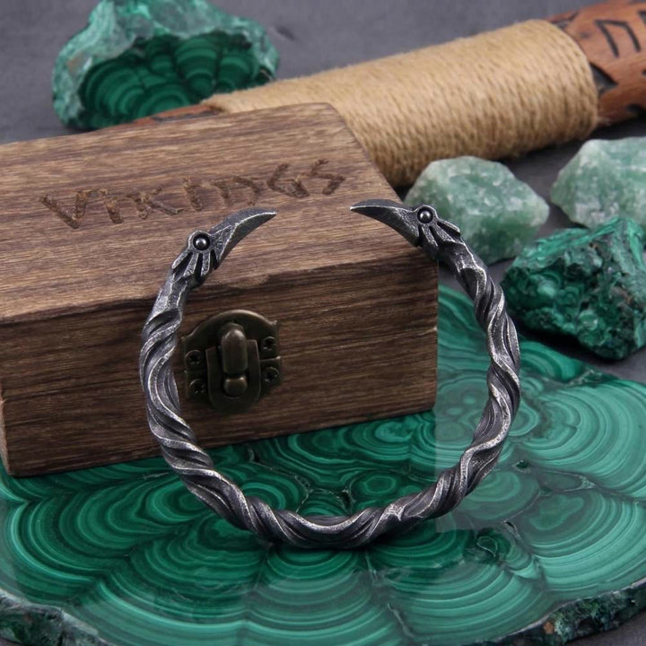 FREE Today: Viking Raven Norse Cuff Wristband Men Bracelet - image 4