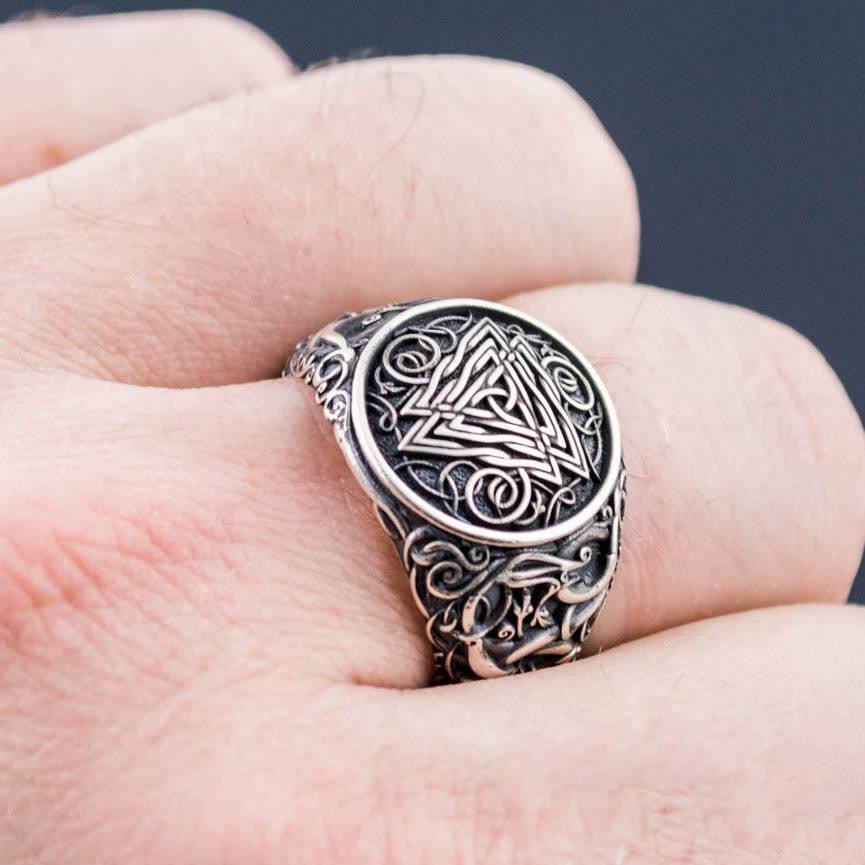 FREE Today: Titanium Steel Viking Valknut Ring - image 1