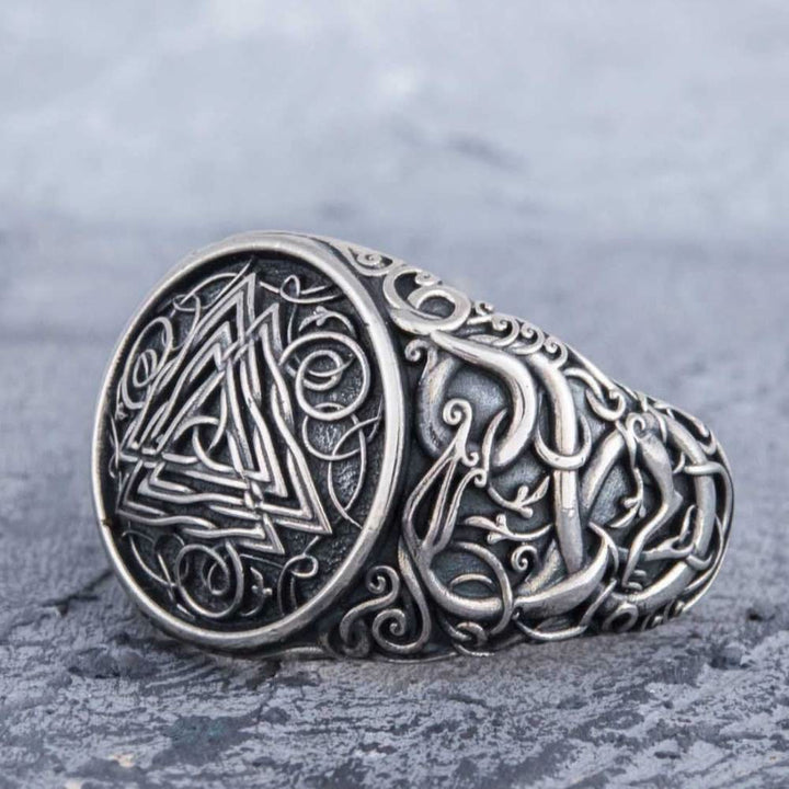 FREE Today: Titanium Steel Viking Valknut Ring - image 3