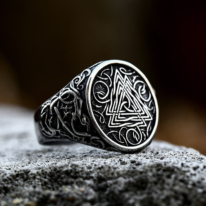 FREE Today: Titanium Steel Viking Valknut Ring - image 2