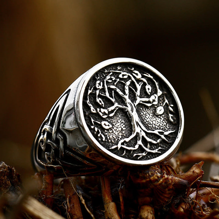 FREE Today: Titanium Steel Viking Valknut Ring - Tree of Life - US 13 - image 8
