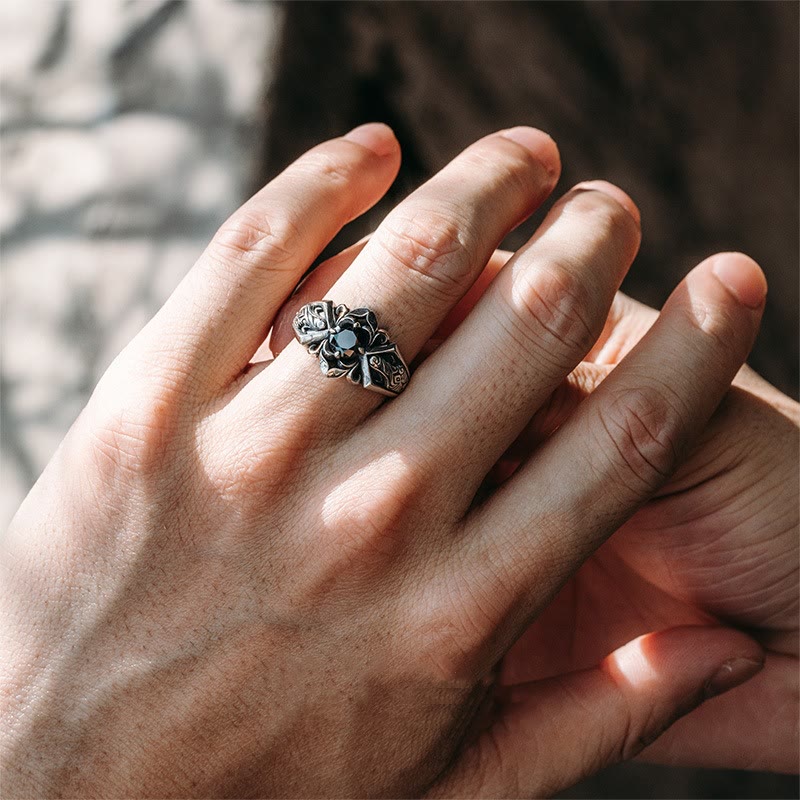 FREE Today: Vintage Black Onyx Wide Men's Ring - image 1