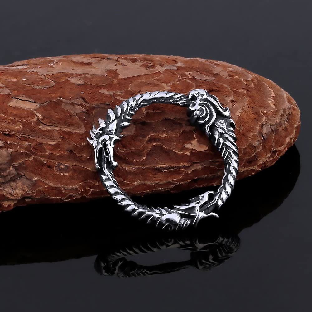 FREE Today: Viking Norse Dragon Ouroboros Pendant Circle Necklace - image 10