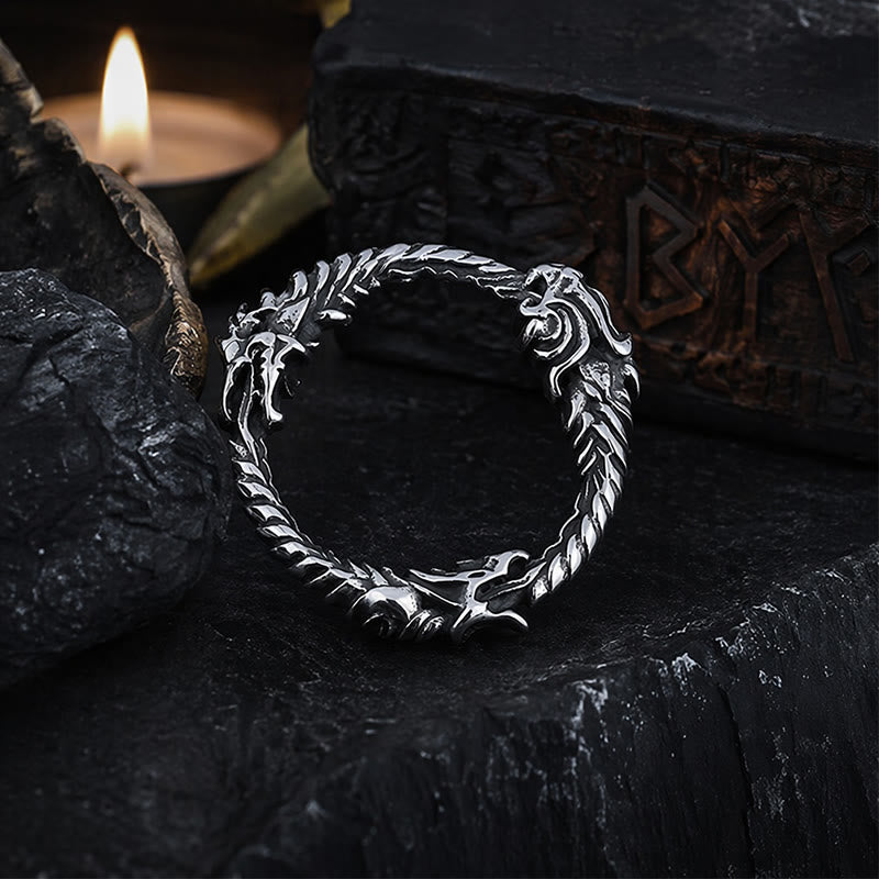 FREE Today: Viking Norse Dragon Ouroboros Pendant Circle Necklace - image 15