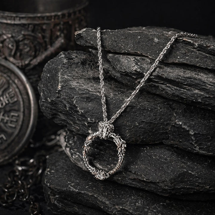 FREE Today: Viking Norse Dragon Ouroboros Pendant Circle Necklace - image 17