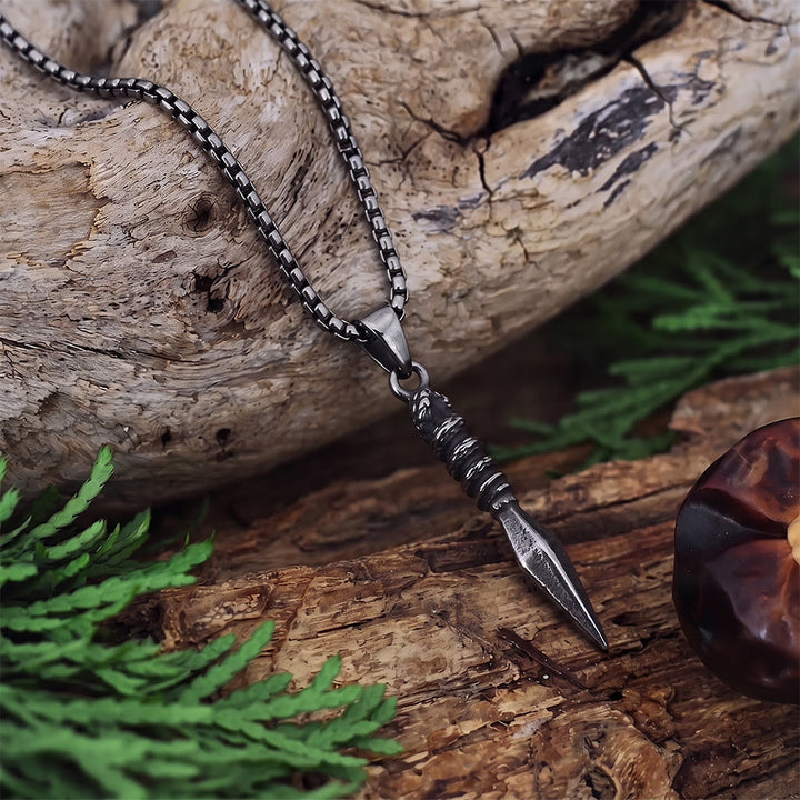 FREE Today: Gunmetal Stainless Steel Gungnir Serpent Spear Necklace - image 2
