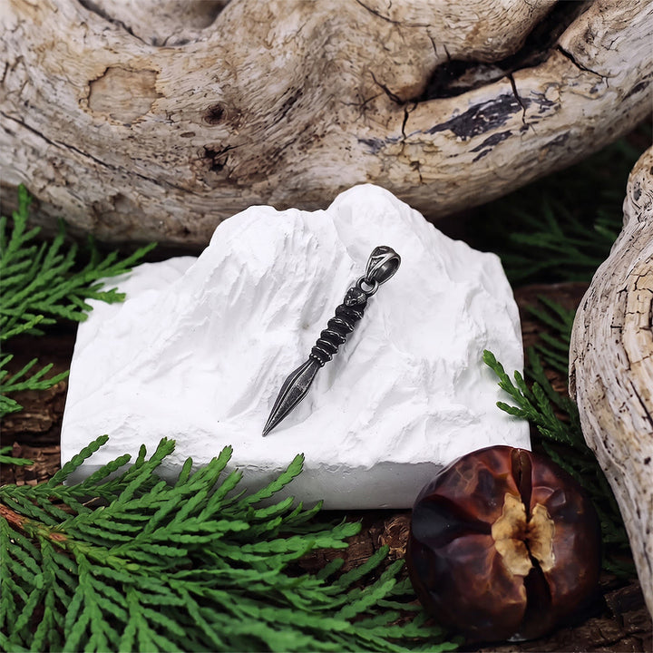 FREE Today: Gunmetal Stainless Steel Gungnir Serpent Spear Necklace - image 8