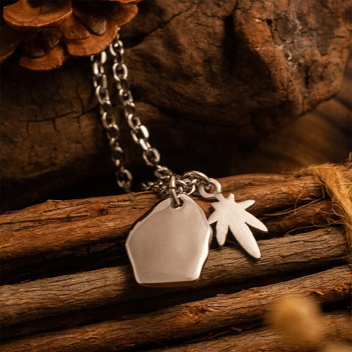FREE Today: Flying Eagle Double Leaf Pendant Amulet Necklace - image 5