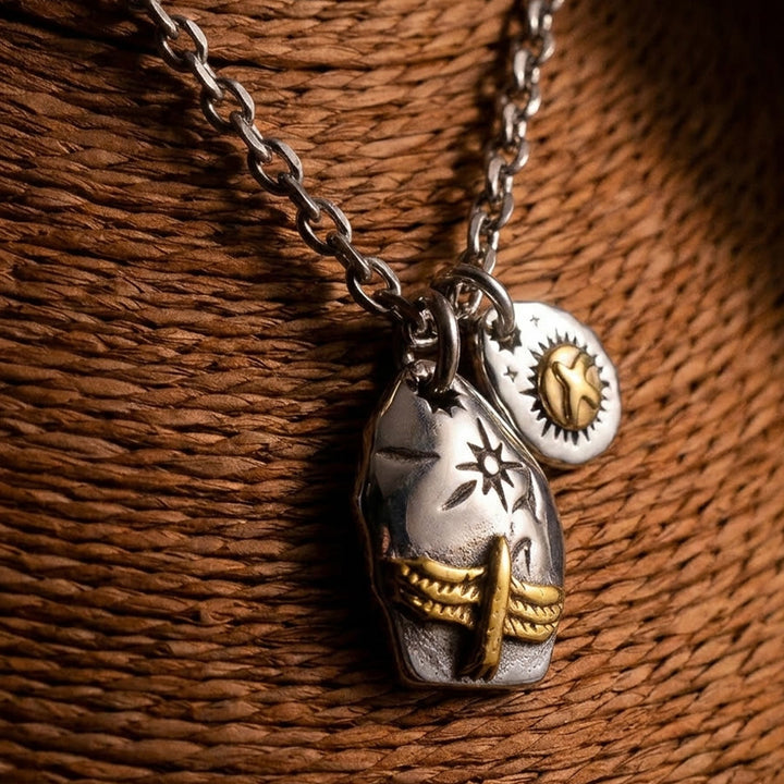 FREE Today: Flying Eagle Double Leaf Pendant Amulet Necklace - image 17