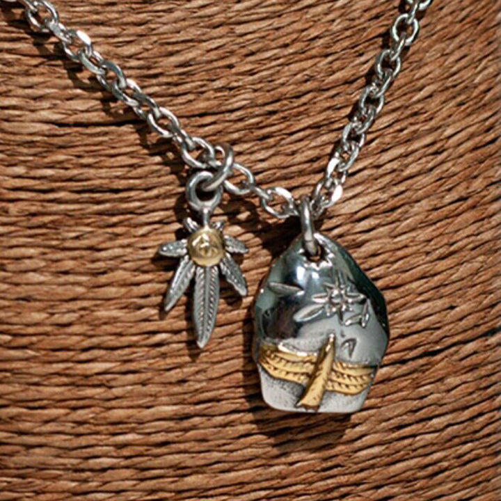 FREE Today: Flying Eagle Double Leaf Pendant Amulet Necklace - image 10