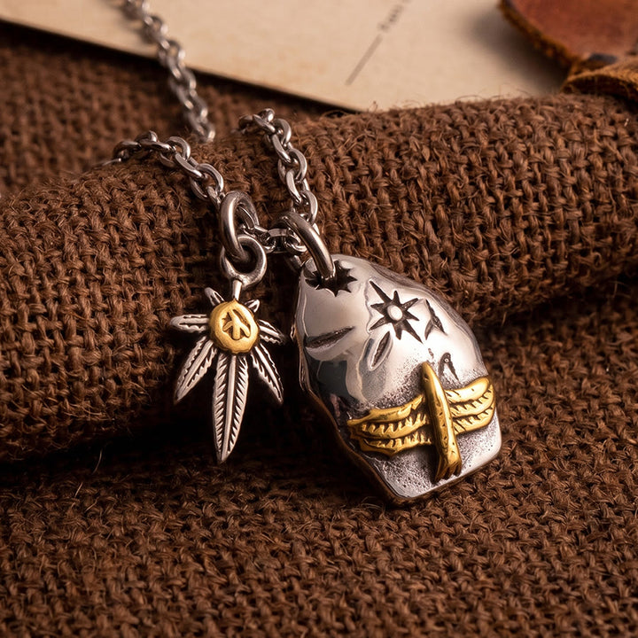 FREE Today: Flying Eagle Double Leaf Pendant Amulet Necklace - image 0