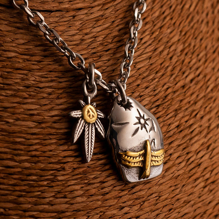 FREE Today: Flying Eagle Double Leaf Pendant Amulet Necklace - image 7