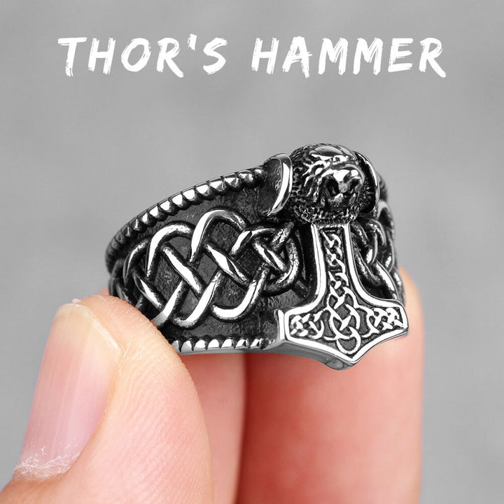 FREE Today: Titanium Steel Viking Mjölnir Thor's Hammer Ring - image 6