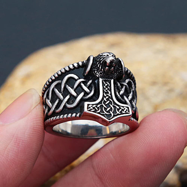 FREE Today: Titanium Steel Viking Mjölnir Thor's Hammer Ring - image 5