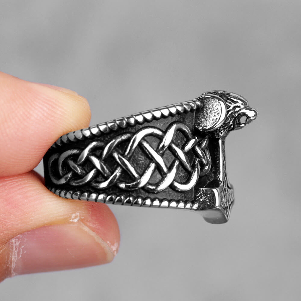 FREE Today: Titanium Steel Viking Mjölnir Thor's Hammer Ring - image 7
