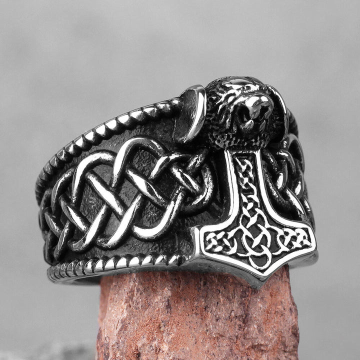 FREE Today: Titanium Steel Viking Mjölnir Thor's Hammer Ring - image 3