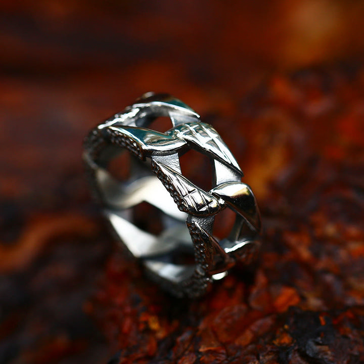 FREE Today: Titanium Steel Openwork Chain Design Ring - image 3