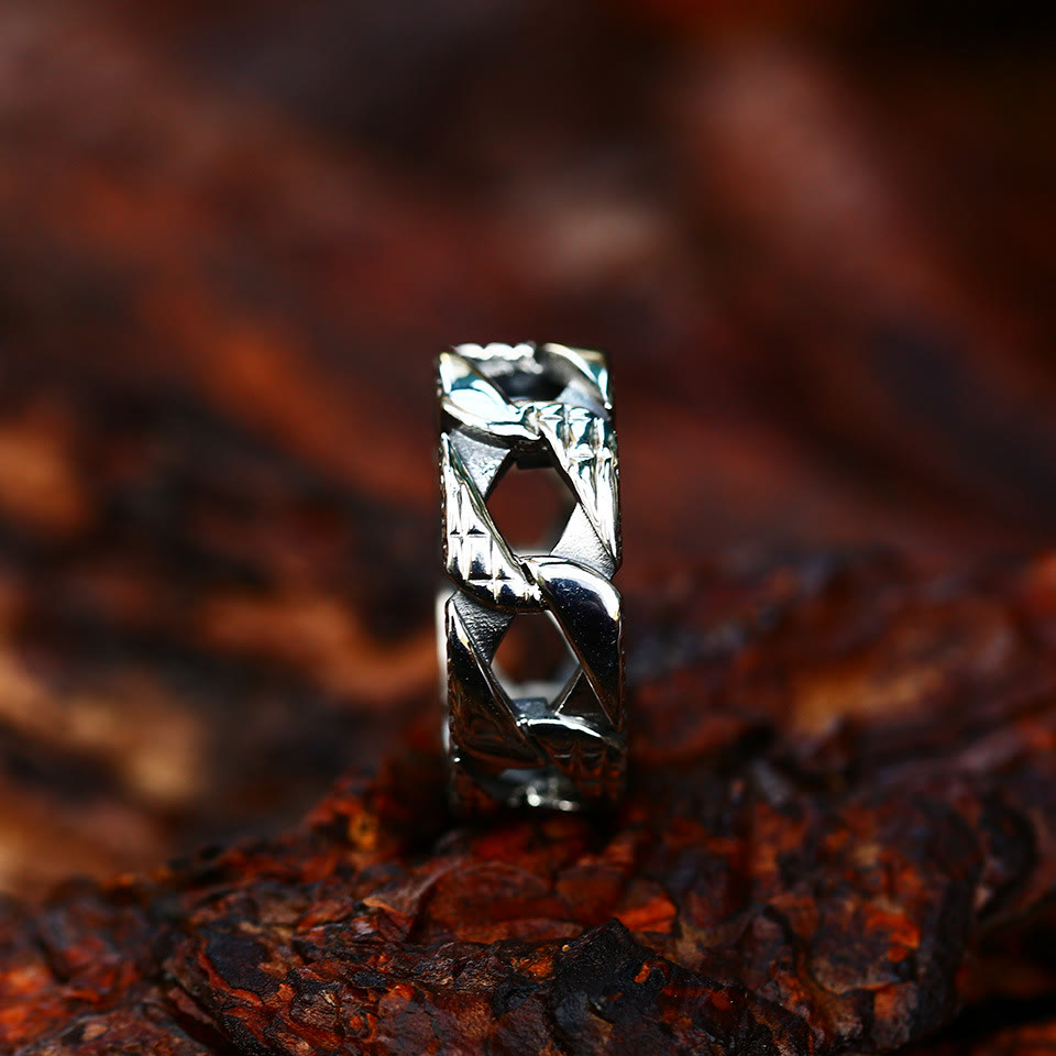 FREE Today: Titanium Steel Openwork Chain Design Ring - image 2