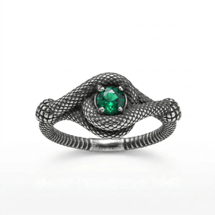 FREE Today: Snake Green Stone Viper Men's Stainless Steel Ring - image 9