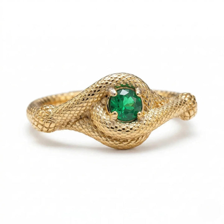 FREE Today: Snake Green Stone Viper Men's Stainless Steel Ring - image 3