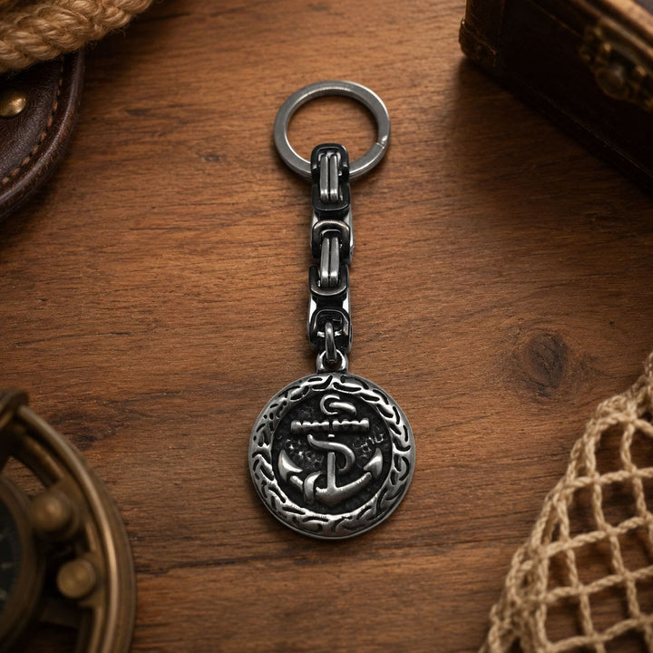 FREE Today: Viking Thors Hammer Mjölnir Ship Anchor Chain Design Keychain - Anchor - image 4