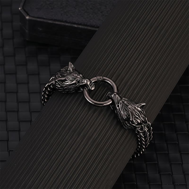 FREE Today: Stainless Steel Wolf Head Viking Bracelet-Fenrir - image 13