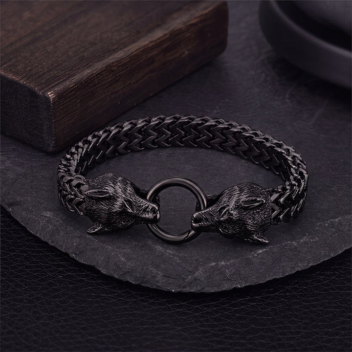 FREE Today: Stainless Steel Wolf Head Viking Bracelet-Fenrir - image 14
