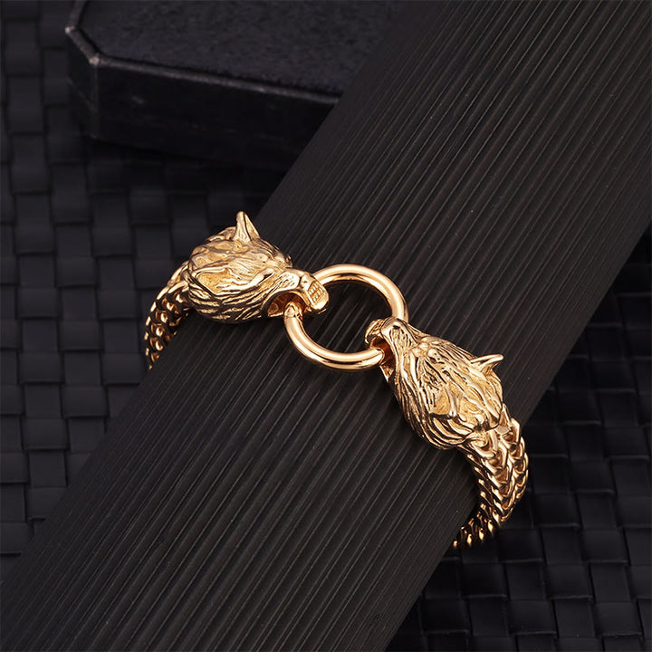 FREE Today: Stainless Steel Wolf Head Viking Bracelet-Fenrir - image 18