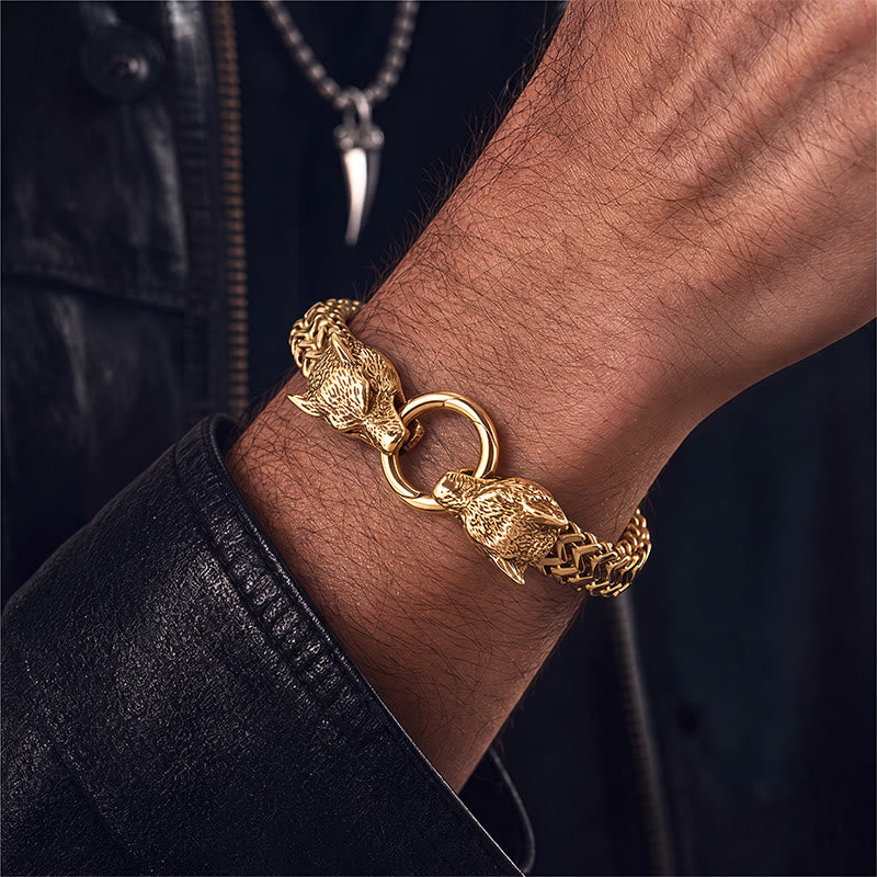 FREE Today: Stainless Steel Wolf Head Viking Bracelet-Fenrir - image 16