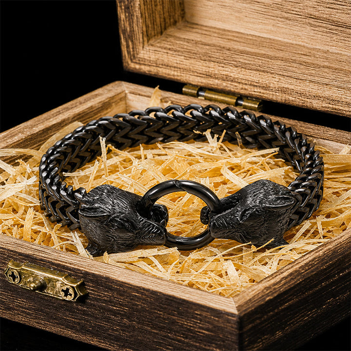 FREE Today: Stainless Steel Wolf Head Viking Bracelet-Fenrir - image 10