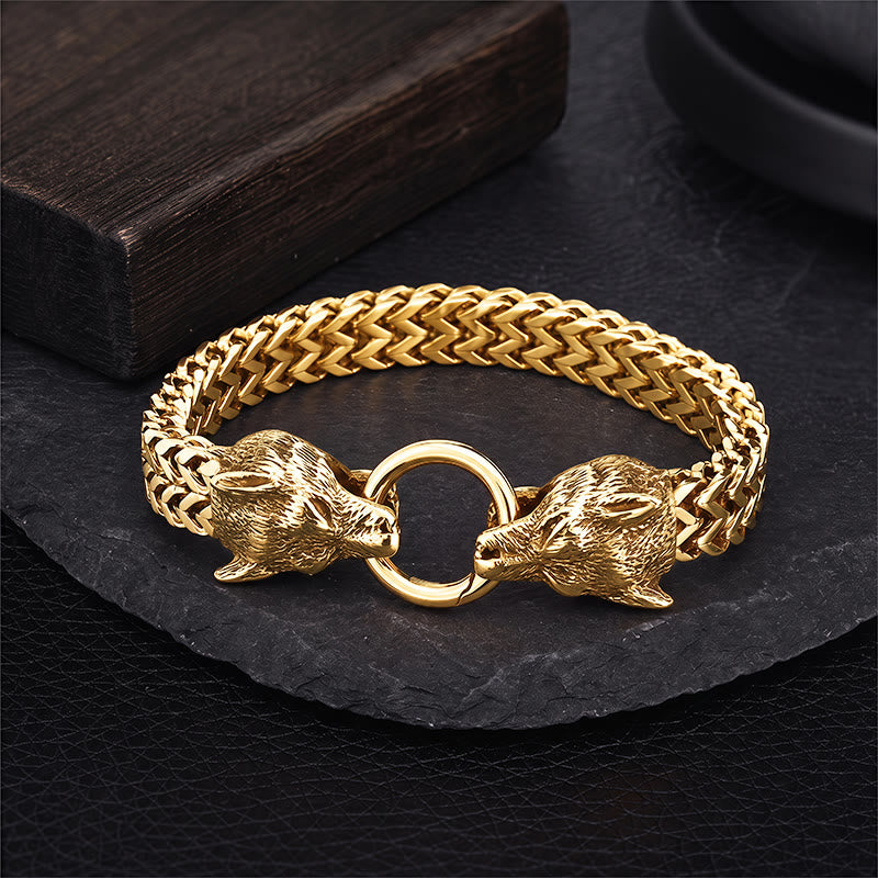FREE Today: Stainless Steel Wolf Head Viking Bracelet-Fenrir - image 19