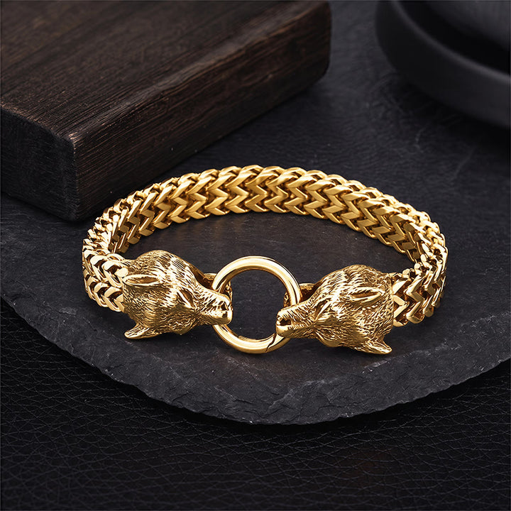 FREE Today: Stainless Steel Wolf Head Viking Bracelet-Fenrir - image 19