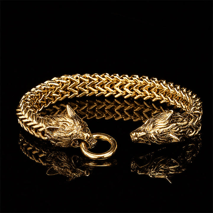 FREE Today: Stainless Steel Wolf Head Viking Bracelet-Fenrir - image 20