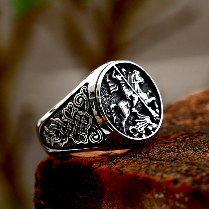 FREE Today: St George SlayingThe Dragon Signet Ring - image 4