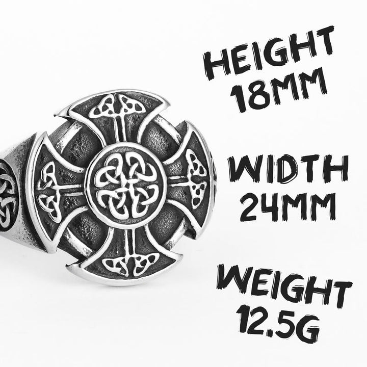 FREE Today: Nordic Viking Cross Celtic Knot Titanium Steel Ring - image 5