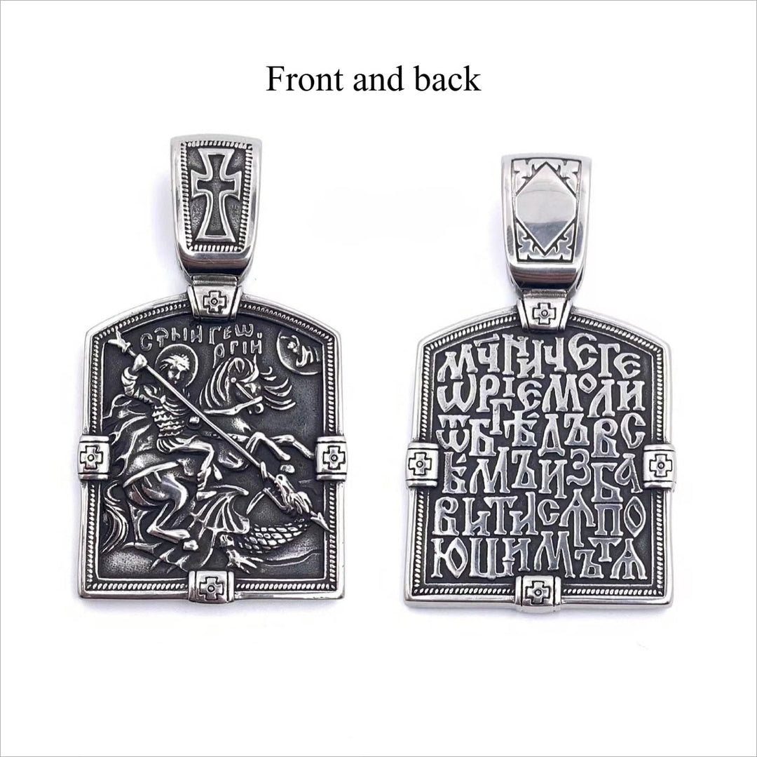 FREE Today: St George Slaying The Dragon Knight Pendant Necklace - image 9