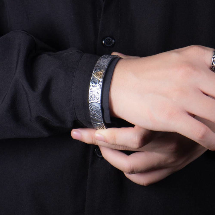 FREE Today: Eye of God Bangle – Retro Eye of Horus Bracelet - image 2