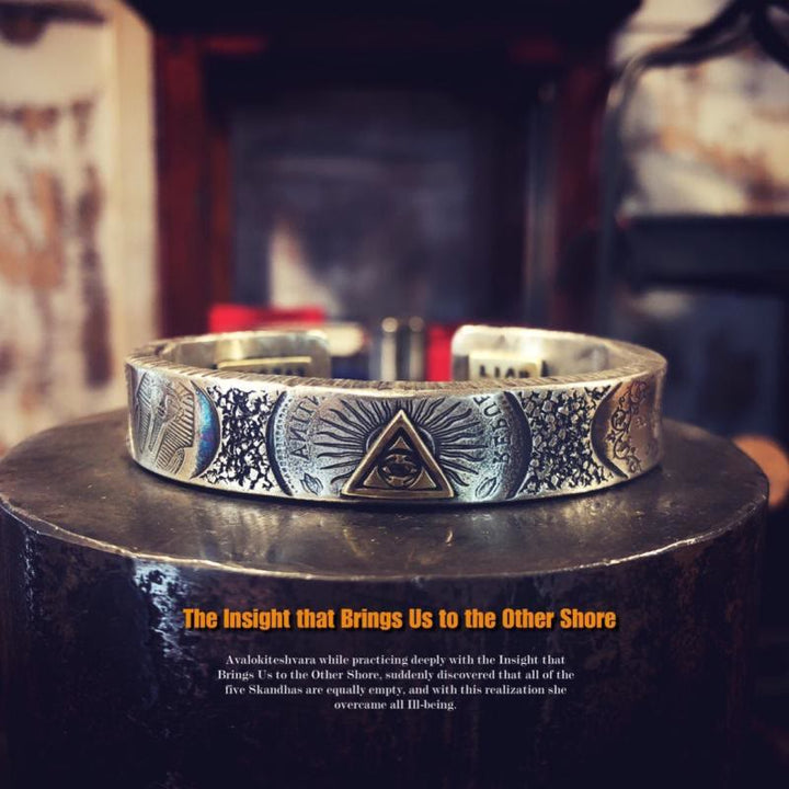 FREE Today: Eye of God Bangle – Retro Eye of Horus Bracelet - Eye of God Bangle - image 0