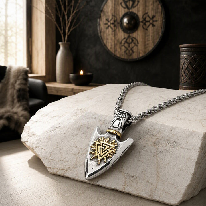 FREE Today: Viking Odin's Triangle Valknut Arrow Necklace - image 5