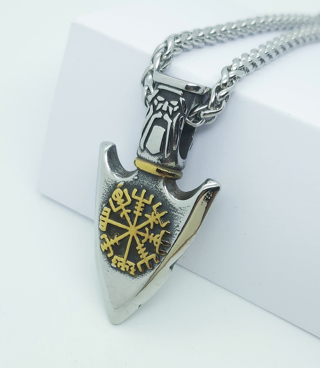 FREE Today: Viking Odin's Triangle Valknut Arrow Necklace - image 2